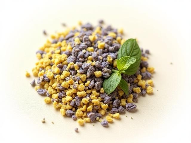 Szárított kamilla, levendula és menta gyógynövények.